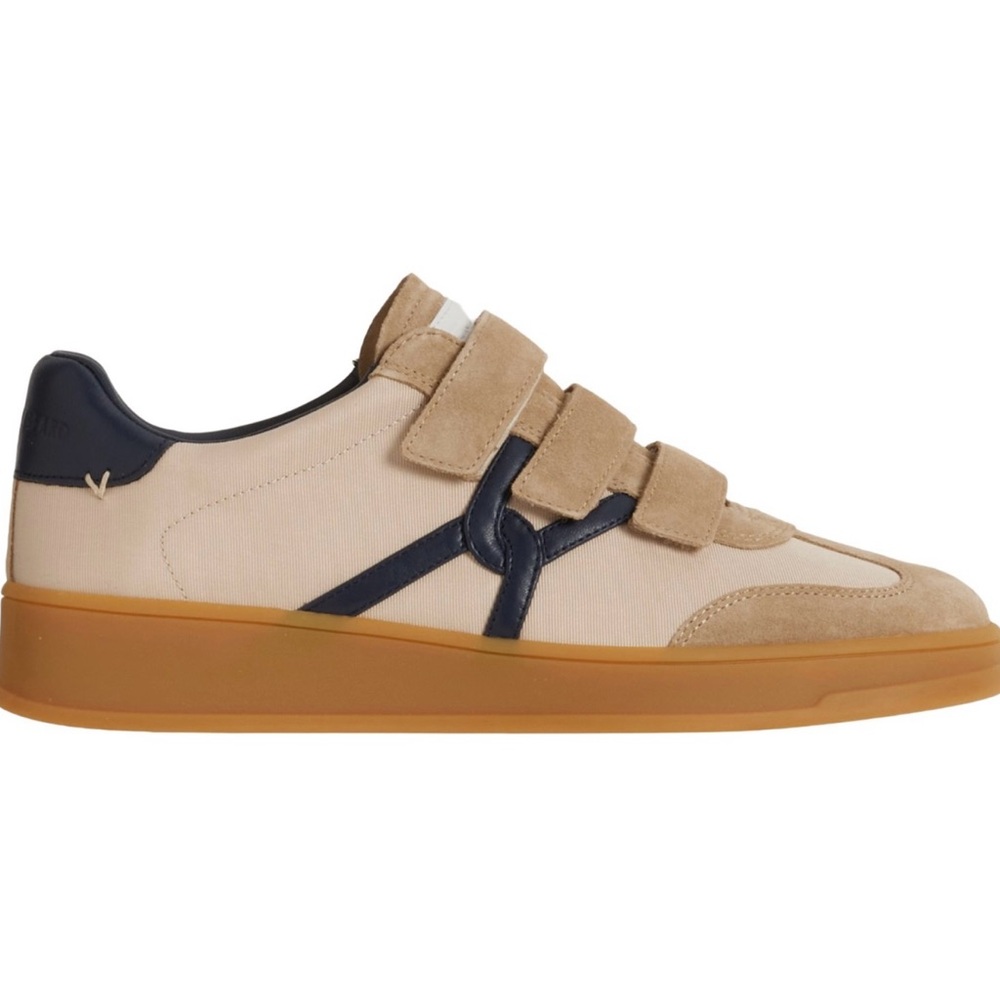 NIB Veronica Beard Reagan Triple-Grip Sneakers Size 8| Canvas Leather Shoes
